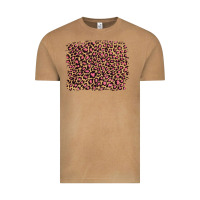 Vintage Camel leopard with pink glitter Vintage Tee - Artiststas