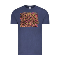 Vintage Denim leopard with pink glitter Vintage Tee - Artiststas