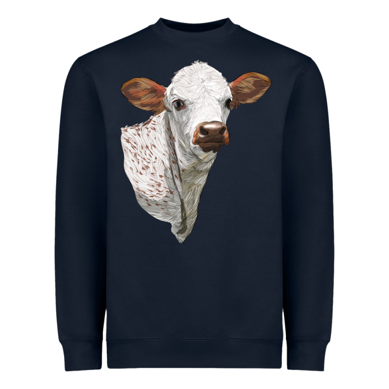 Texas Longhorn Calf Face Heavyweight Sweatshirt by LillyAllenDesigns | Teevron