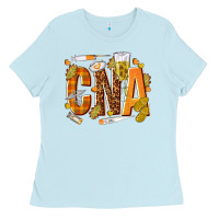 Baby Blue fall cna Ladies Tee - texasbilliewilder