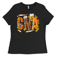 Black fall cna Ladies Tee - texasbilliewilder