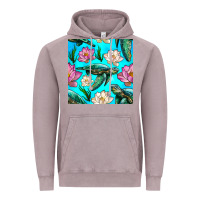 Vintage Zinc sea turtle seamless pattern Vintage Hoodie - BundleAndBundleShop