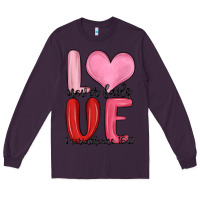Plum love never fails valentine s day Long Sleeve Tee - MaliasSmallBusiness
