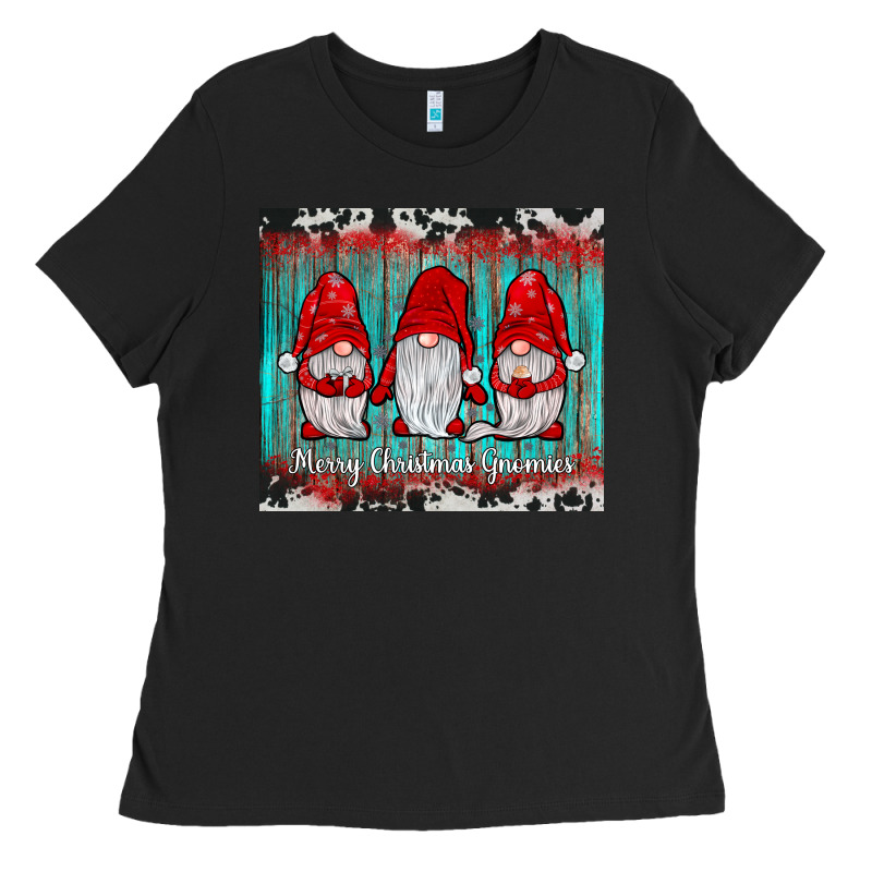 Merry Christmas Gnomies Tumbler Ladies Tee by JahusDesignShop | Teevron