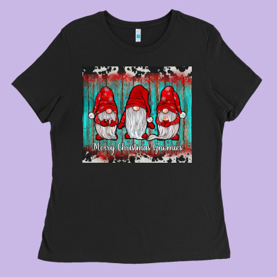 Merry Christmas Gnomies Tumbler Ladies Tee Designed By Jahusdesignshop