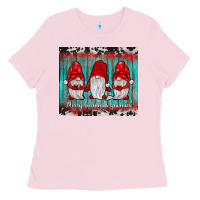 Bubblegum Pink merry christmas gnomies tumbler Ladies Tee - JahusDesignShop