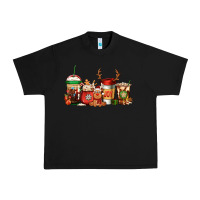 Black Reindeer Christmas Coffee Cups Urban Heavy Tee - Jasminsmagicworld