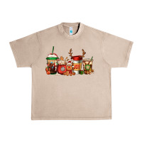 French Oak Reindeer Christmas Coffee Cups Urban Heavy Tee - Jasminsmagicworld
