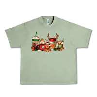 Oil Green Reindeer Christmas Coffee Cups Urban Heavy Tee - Jasminsmagicworld