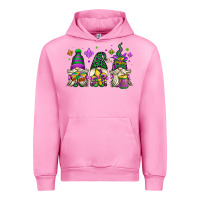 Fuchsia Pink mardi gras gnomes Urban Hoodie - OliviaCreatesArt