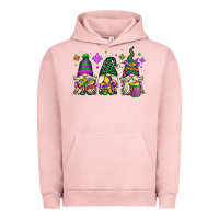 Pigment Salmon mardi gras gnomes Urban Hoodie - OliviaCreatesArt