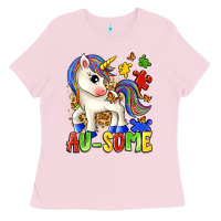Bubblegum Pink au some unicorn Ladies Tee - Zillion Design Studio