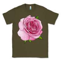 Army Green all dressed up rose Classic Tee - LillyAllenDesigns