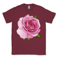 Burgundy all dressed up rose Classic Tee - LillyAllenDesigns