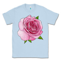 Dusty Blue all dressed up rose Classic Tee - LillyAllenDesigns
