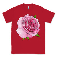 Red all dressed up rose Classic Tee - LillyAllenDesigns