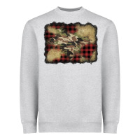 Buffalo Plaid Christmas Camouflage Glitter Background Heavyweight Sweatshirt | Teevron