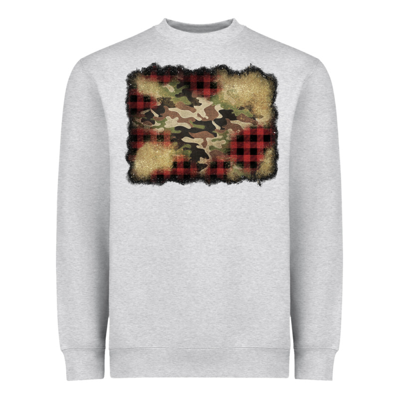 Buffalo Plaid Christmas Camouflage Glitter Background Heavyweight Sweatshirt by Jasminsmagicworld | Teevron