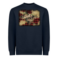 Navy buffalo plaid christmas camouflage glitter background Heavyweight Sweatshirt - Jasminsmagicworld