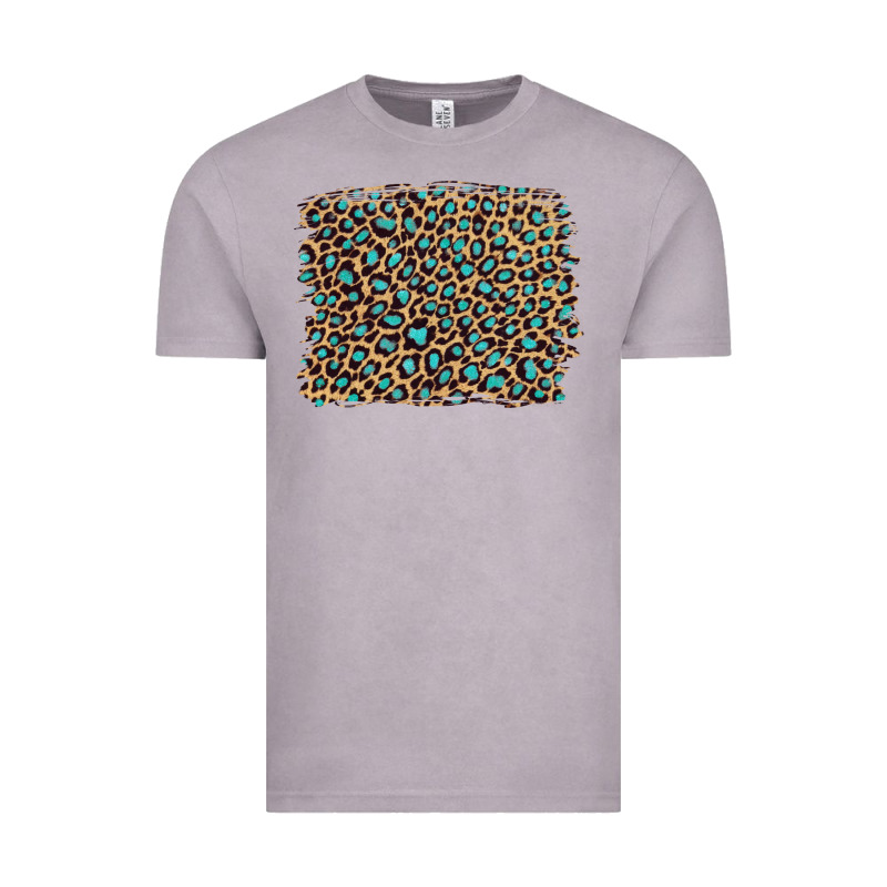 Leopard With Turquoise Glitter Vintage Tee by Artiststas | Teevron