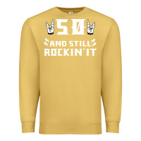 Antique Gold 50 birthday rock whitw Premium Sweatshirt - Bettercallsaul