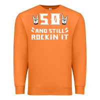 Carrot 50 birthday rock whitw Premium Sweatshirt - Bettercallsaul