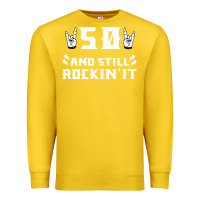 Lemon 50 birthday rock whitw Premium Sweatshirt - Bettercallsaul