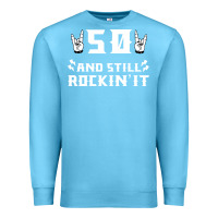 Ocean Blue 50 birthday rock whitw Premium Sweatshirt - Bettercallsaul