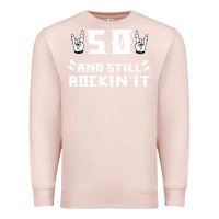 Pale Pink 50 birthday rock whitw Premium Sweatshirt - Bettercallsaul