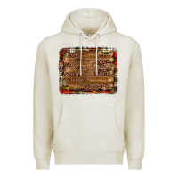 Oatmeal Heather christmas background Premium Hoodie - JahusDesignShop