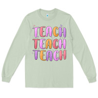 Matcha teach teach varsity Long Sleeve Tee - MaliasSmallBusiness