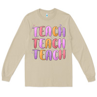 Mushroom teach teach varsity Long Sleeve Tee - MaliasSmallBusiness