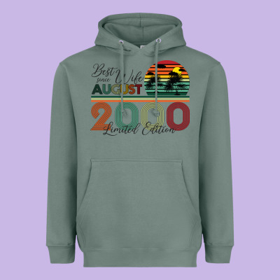 Best Wife Since August 2000 Limited Edition Heavyweight Hoodie Designed By Bettercallsaul