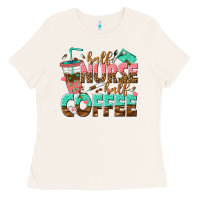 Bone half nurse half coffee Ladies Tee - texasbilliewilder