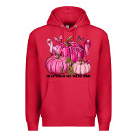 Cardinal In October We Wear Pink with Pumpkin Premium Hoodie - texasbilliewilder