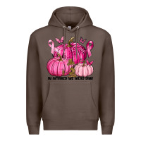 Coffee In October We Wear Pink with Pumpkin Premium Hoodie - texasbilliewilder