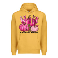 Mustard In October We Wear Pink with Pumpkin Premium Hoodie - texasbilliewilder