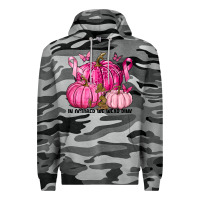 Slate Camo In October We Wear Pink with Pumpkin Premium Hoodie - texasbilliewilder