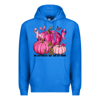 True Royal In October We Wear Pink with Pumpkin Premium Hoodie - texasbilliewilder