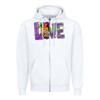 Mardi Gras Love With Gnome Zipper Hoodie | Teevron