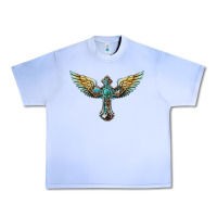 Grape Ice western cross wings Urban Heavy Tee - BarkalooDesign