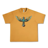 Peanut Butter western cross wings Urban Heavy Tee - BarkalooDesign