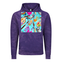 Cloud Purple find art class seamless pattern Vintage Hoodie - BundleAndBundleShop