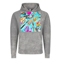 Cloud Rock find art class seamless pattern Vintage Hoodie - BundleAndBundleShop