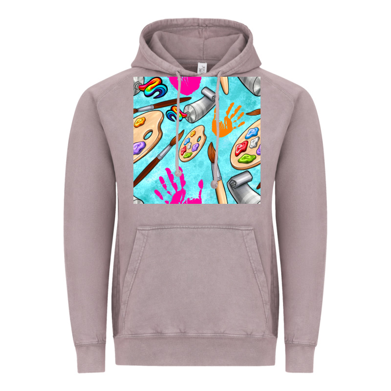 Find Art Class Seamless Pattern Vintage Hoodie by BundleAndBundleShop | Teevron