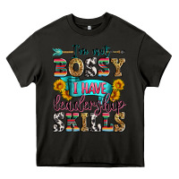 Asphalt i'm not bossy i have leadership skills Heavy Core Tee - Zillion Design Studio