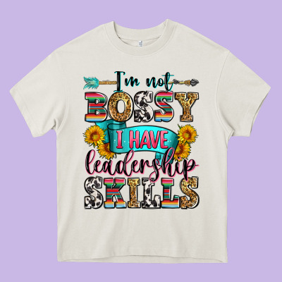 I'm Not Bossy I Have Leadership Skills Heavy Core Tee Designed By Zillion Design Studio