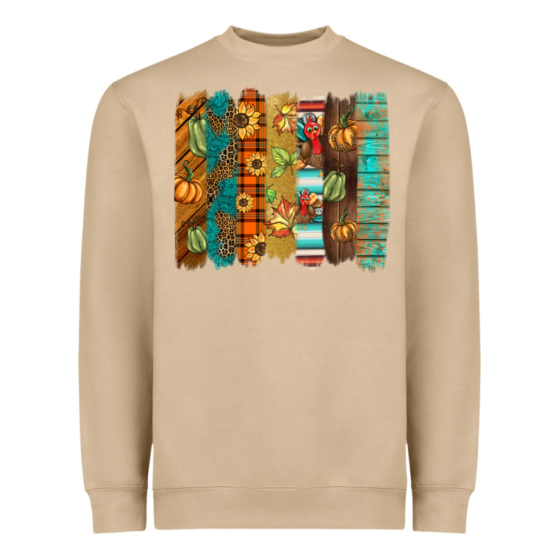 Thanksgiving Brushstroke Heavyweight Sweatshirt by BarkalooDesign | Teevron