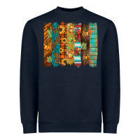 Navy thanksgiving brushstroke Heavyweight Sweatshirt - BarkalooDesign