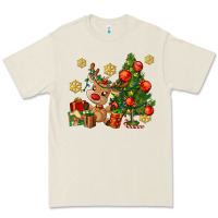 Bone reindeer and christmas tree Premium Tee - AdoDesignShop
